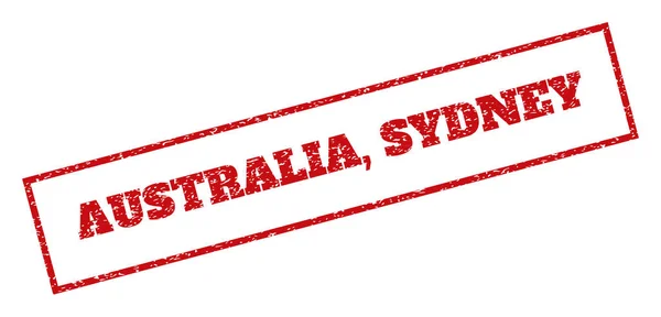 Ausztrália Sydney gumibélyegző — Stock Vector