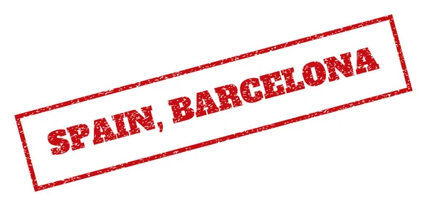 Spania Barcelona timbru de cauciuc — Vector de stoc