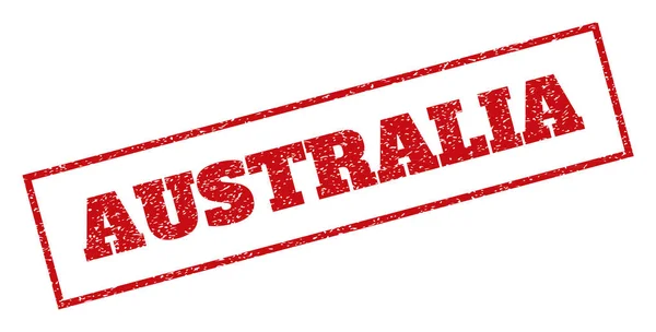 Ausztrália gumibélyegző — Stock Vector