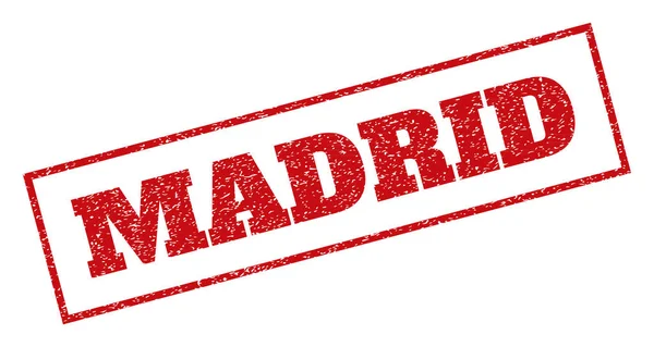 Timbre en caoutchouc Madrid — Image vectorielle