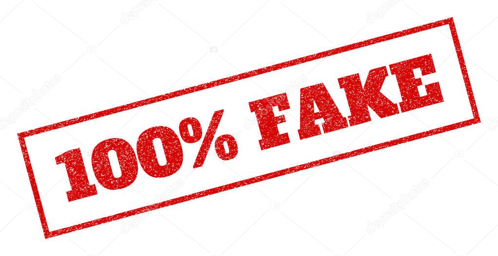 100 Percent Fake Rubber Stamp