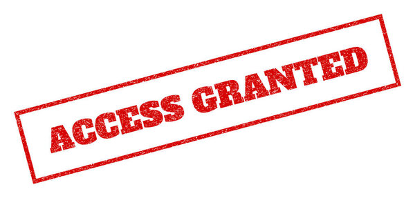 Штемпель с надписью "Доступ"
