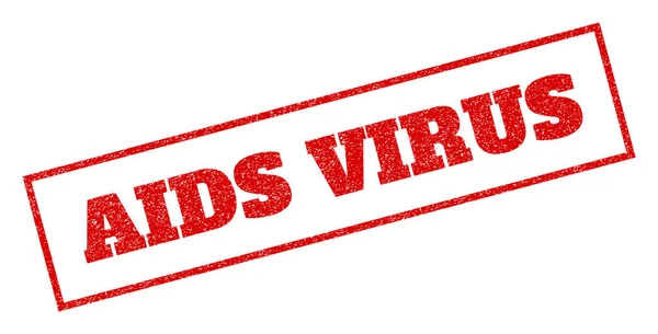 Timbre en caoutchouc virus du sida — Image vectorielle