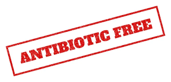 Sello de caucho libre de antibióticos — Vector de stock