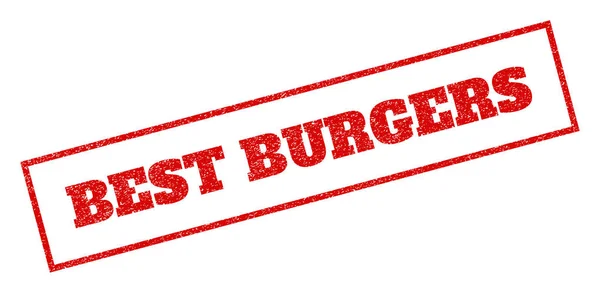 Best Burgers Rubber Stamp — Stock Vector