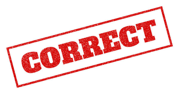 Правильная резиновая марка
