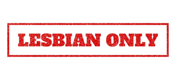 Lesbian Only Rubber Stamp — Stock Vector