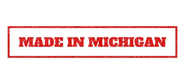Hecho en Michigan sello de goma — Archivo Imágenes Vectoriales