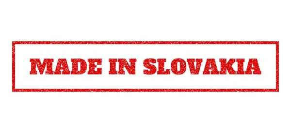 Slovakya lastik damgalamak içinde yapılan — Stok Vektör