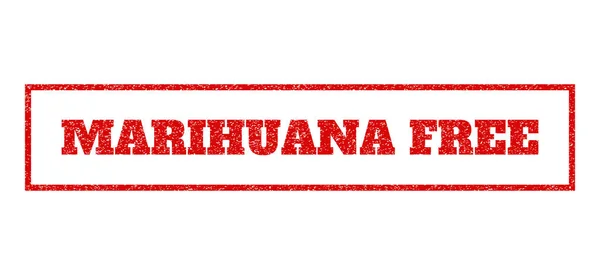 Marihuana Timbre en caoutchouc gratuit — Image vectorielle