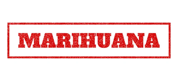 Sello de goma de marihuana — Archivo Imágenes Vectoriales