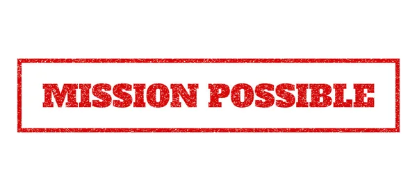 Mission Possible Rubber Stamp — Stock Vector