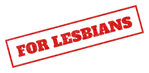 For Lesbians Rubber Stamp — Stock Vector