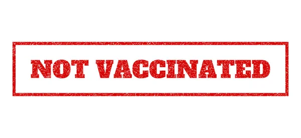 Nie szczepionych pieczątka — Wektor stockowy