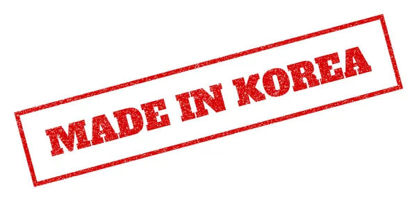 Timbre en caoutchouc fabriqué en Corée — Image vectorielle