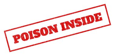 Lastik damgası içinde zehir