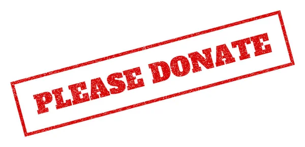 Please Donate Text Rubber Seal Stamp Watermark. Tag Inside