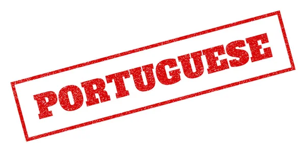 Timbre en caoutchouc portugais — Image vectorielle