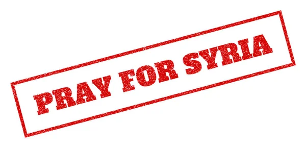 Beten für syrien rubber stamp — Stockvektor