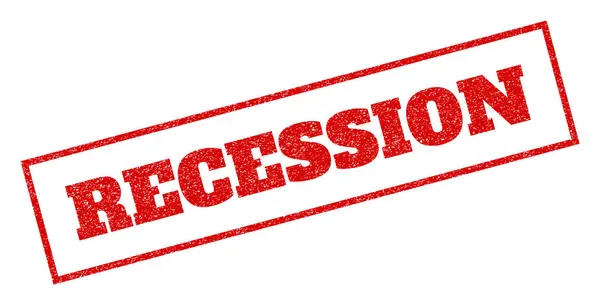 Sello de goma recesión — Archivo Imágenes Vectoriales