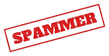 Spammer Rubber Stamp clipart