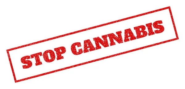 Cannabis-Stempel stoppen — Stockvektor