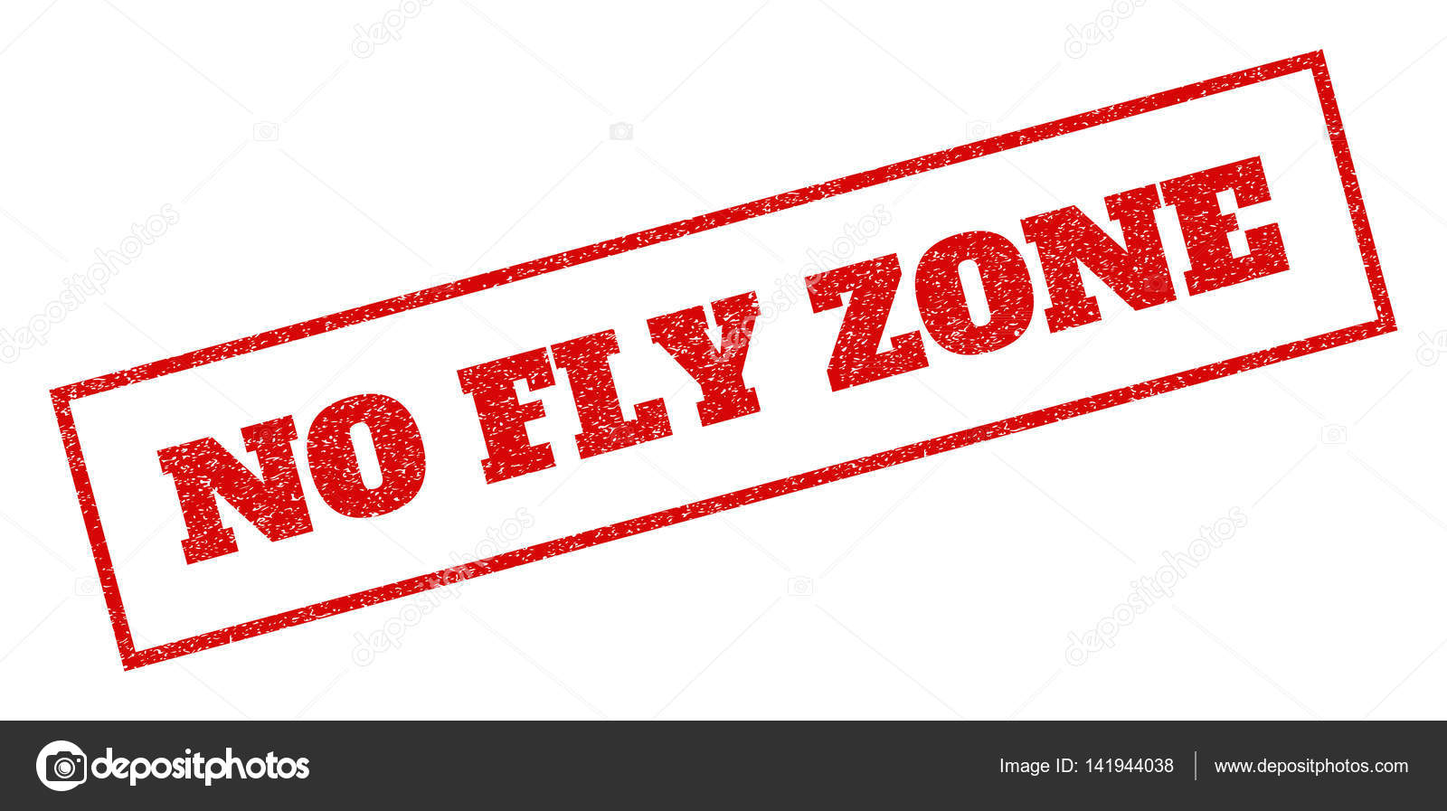 No Fly Zone Rubber Stamp — Stock Vector © 141944038
