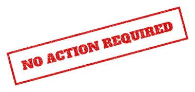 Lastik damgası hiçbir eylem gerekli