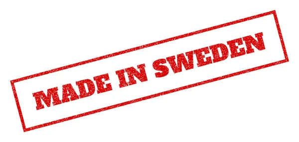 Hergestellt in schwedischem Gummistempel — Stockvektor