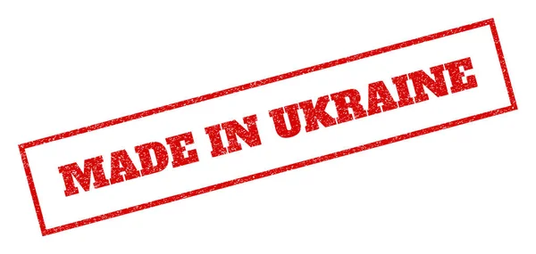 Hecho en Ucrania sello de goma — Vector de stock