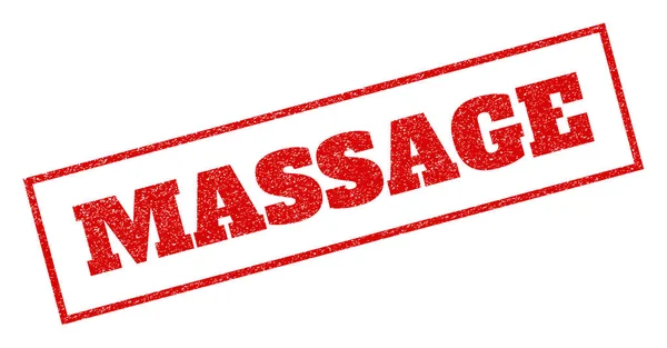 Massage gummistämpel — Stock vektor