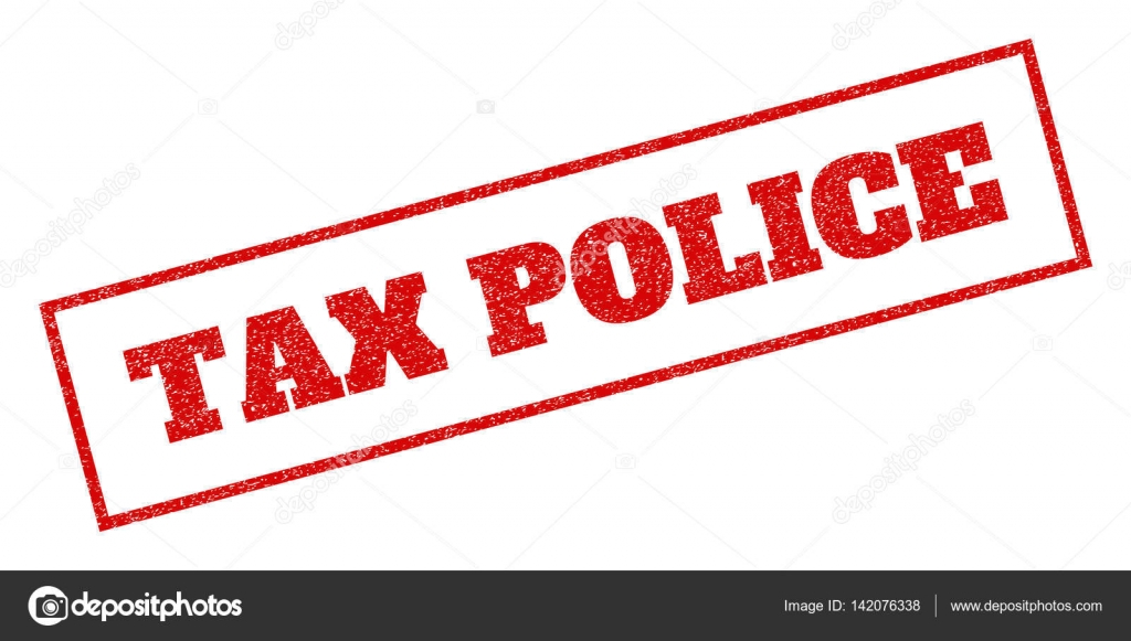 Tax Police Rubber Stamp — Stock Vector © 142076338