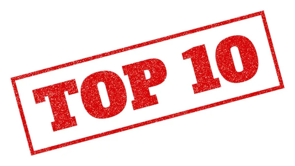 Top 10 Gumibélyegző — Stock Vector