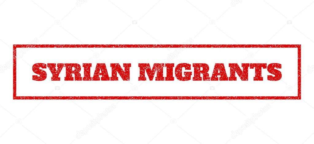Syrian Migrants Rubber Stamp