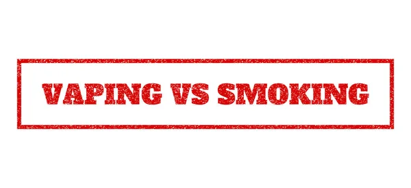 Vaping Vs Timbre en caoutchouc fumeur — Image vectorielle