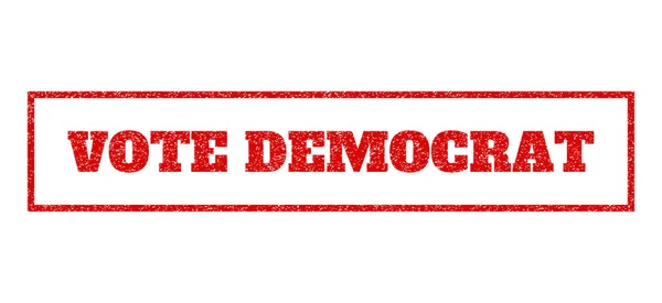 VOTE DEMOCRAT Sello de goma — Archivo Imágenes Vectoriales