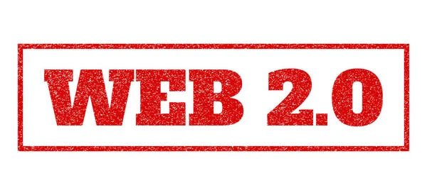 Web 2.0 Carimbo de borracha — Vetor de Stock