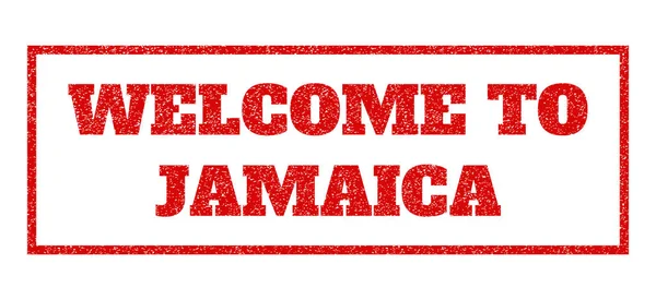 Welcome To Jamaica Rubber Stamp — Stock Vector