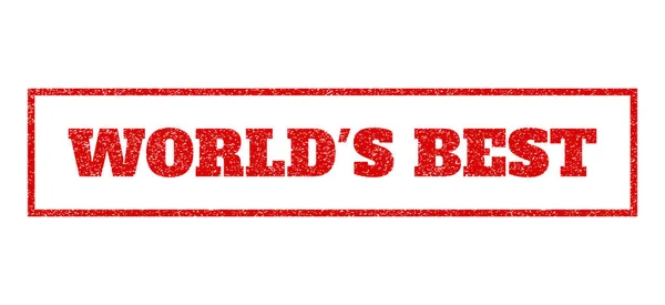Meilleur timbre en caoutchouc WorldS — Image vectorielle