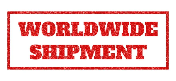 Worldwide Shipment Rubber Stamp — Stock Vector