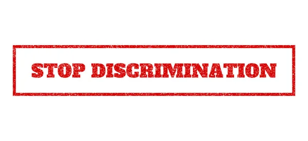 Detener la discriminación Sello de goma — Vector de stock