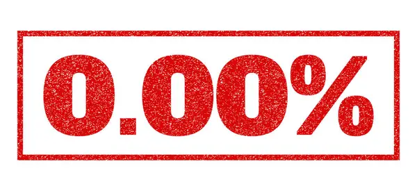 0,00 Prozent Stempel — Stockvektor