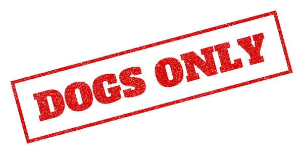 Kutyák egyetlen gumibélyegző — Stock Vector