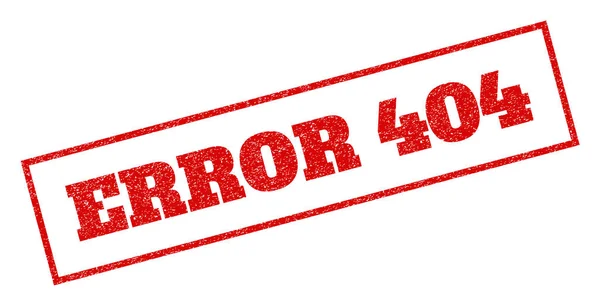 Erro 404 Carimbo de borracha — Vetor de Stock