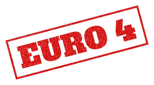 Euro 4 gummistämpel — Stock vektor