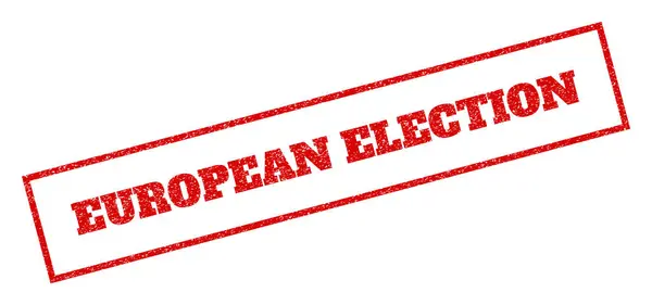 Timbre du caoutchouc électoral européen — Image vectorielle