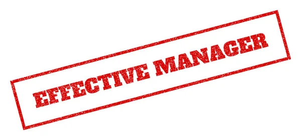 Effectieve Manager Rubberstempel — Stockvector