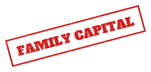 Family Capital Rubber Stamp — Stock Vector