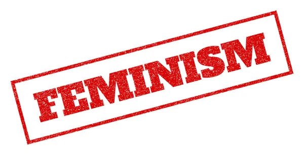 Резиновая марка феминизма — стоковый вектор