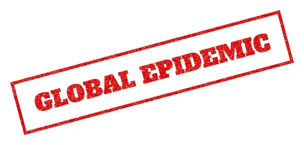 Timbre mondial sur l'épidémie de caoutchouc — Image vectorielle